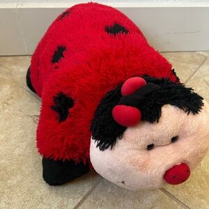 Pillow Pets Red and Black Ladybug Plush 2010
